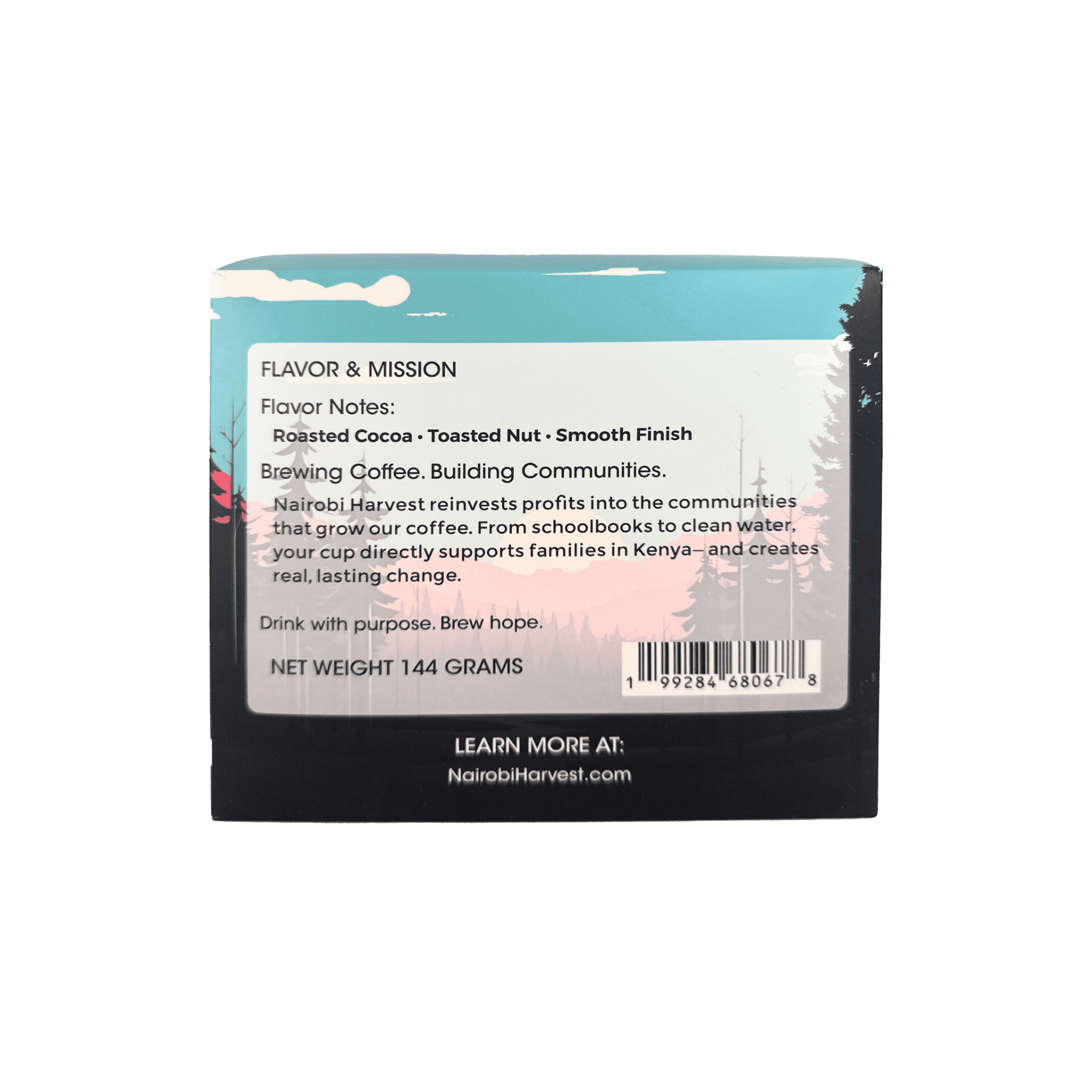 Nairobi Harvest Organic Kenyan Coffee K-Cups Dark Roast | 40% More Coffee | Individually Sealed | 100% Arabica | Compostable Pods | Keurig* Compatible Single-Serve Coffee Pods | 12 Count