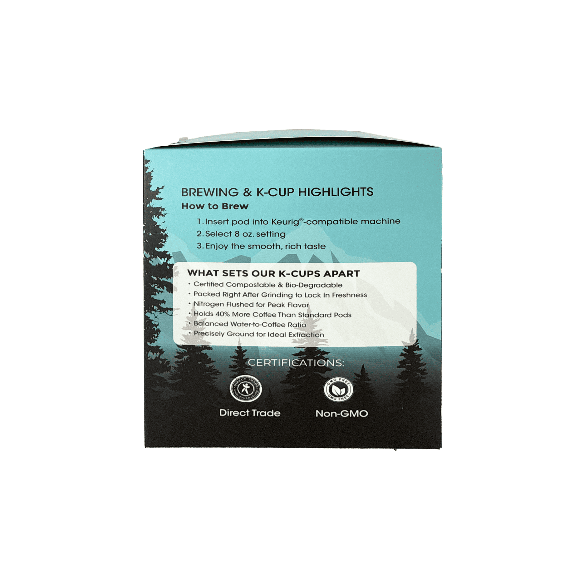 Nairobi Harvest Organic Kenyan Coffee K-Cups Dark Roast | 40% More Coffee | Individually Sealed | 100% Arabica | Compostable Pods | Keurig* Compatible Single-Serve Coffee Pods | 12 Count